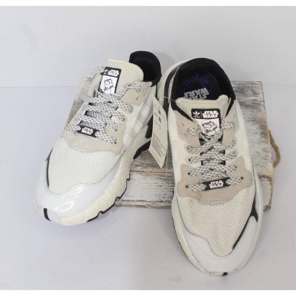 Adidas Star Wars Stormstooper Sneakers Men's 5.5 White Black Tennis Shoe‎ NWT